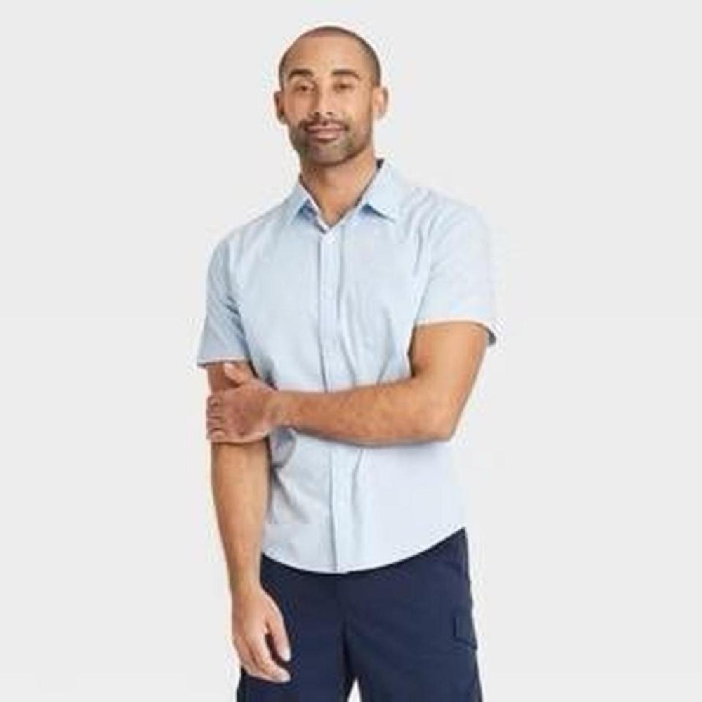 Goodfellow & Co Men's Short Sleeve Poplin Shirt